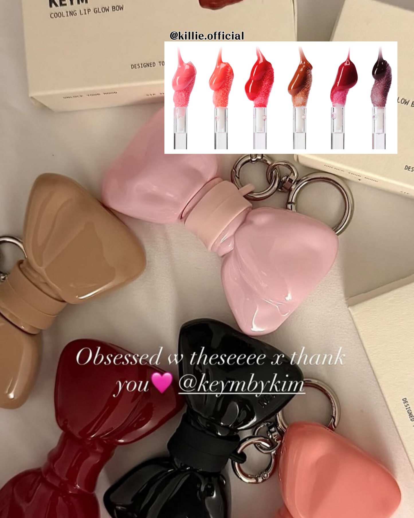 KEYM Lip Glow Bow (6 colors)