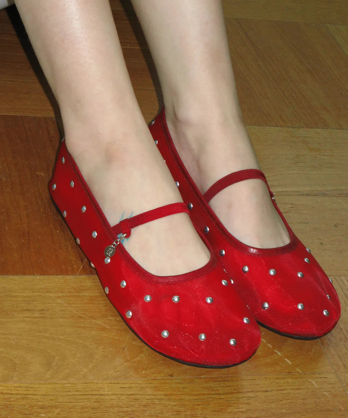 Foggy Moody Studded Mesh Flat (5 colors)
