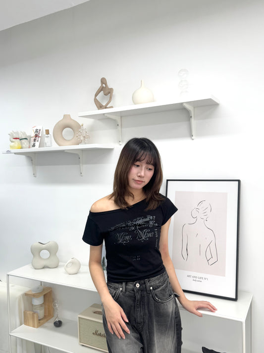 斜膊Print Tee