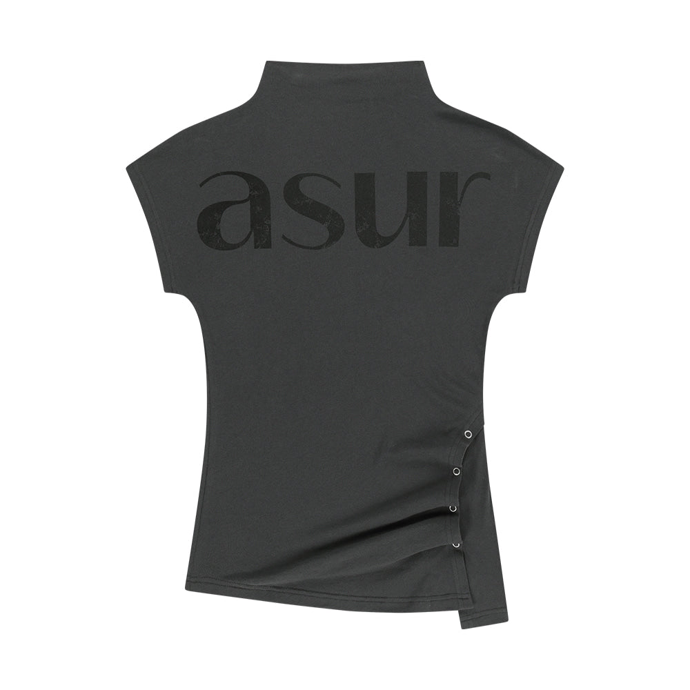asur Side Snap Half Neck T-Shirt(3 colors)
