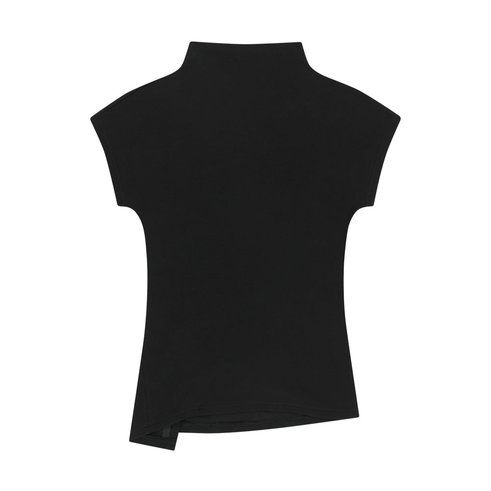 asur Side Snap Half Neck T-Shirt(3 colors)