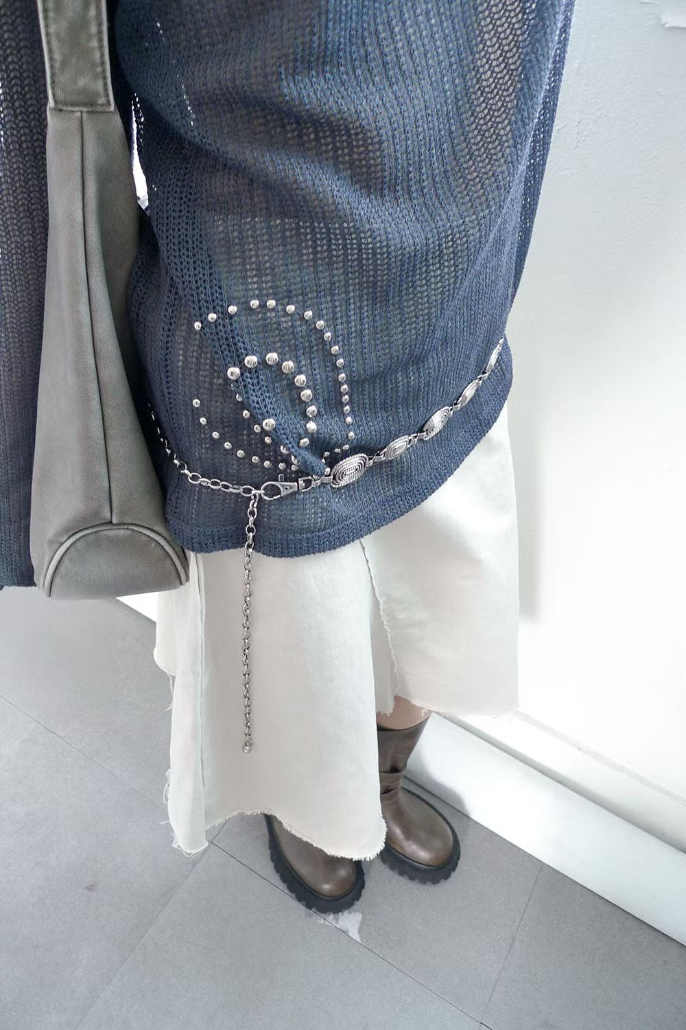 閃石窿窿長袖Top