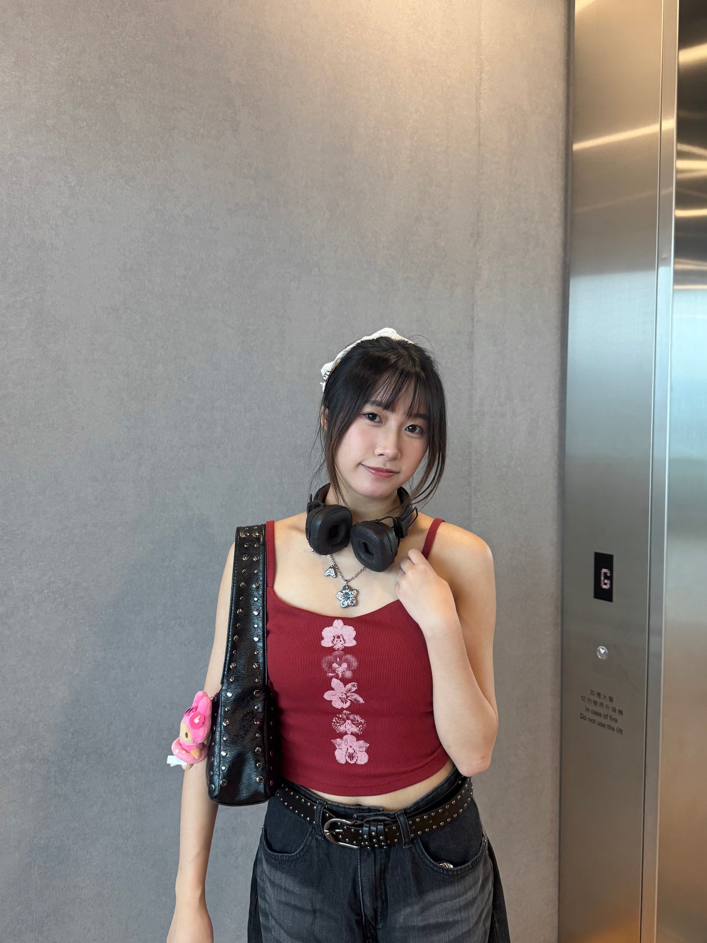 (現貨)小性感花花背心連pad