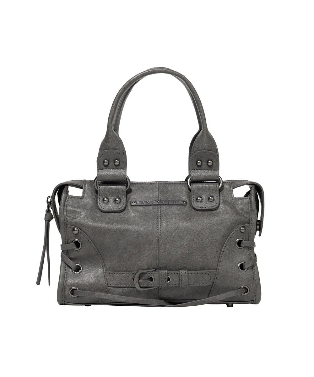 FANCYCLUB BELTED WASHING LEATHER MINI BAG (3 colors)