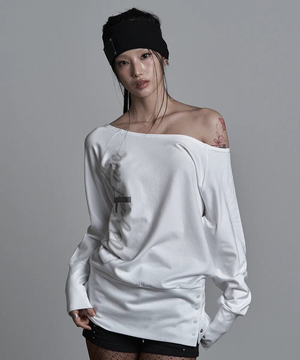 asur Cross Under Snap Long Sleeve