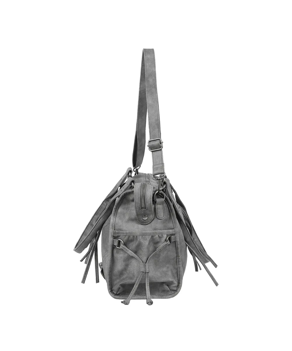 FANCYCLUB BELTED WASHING LEATHER BAG