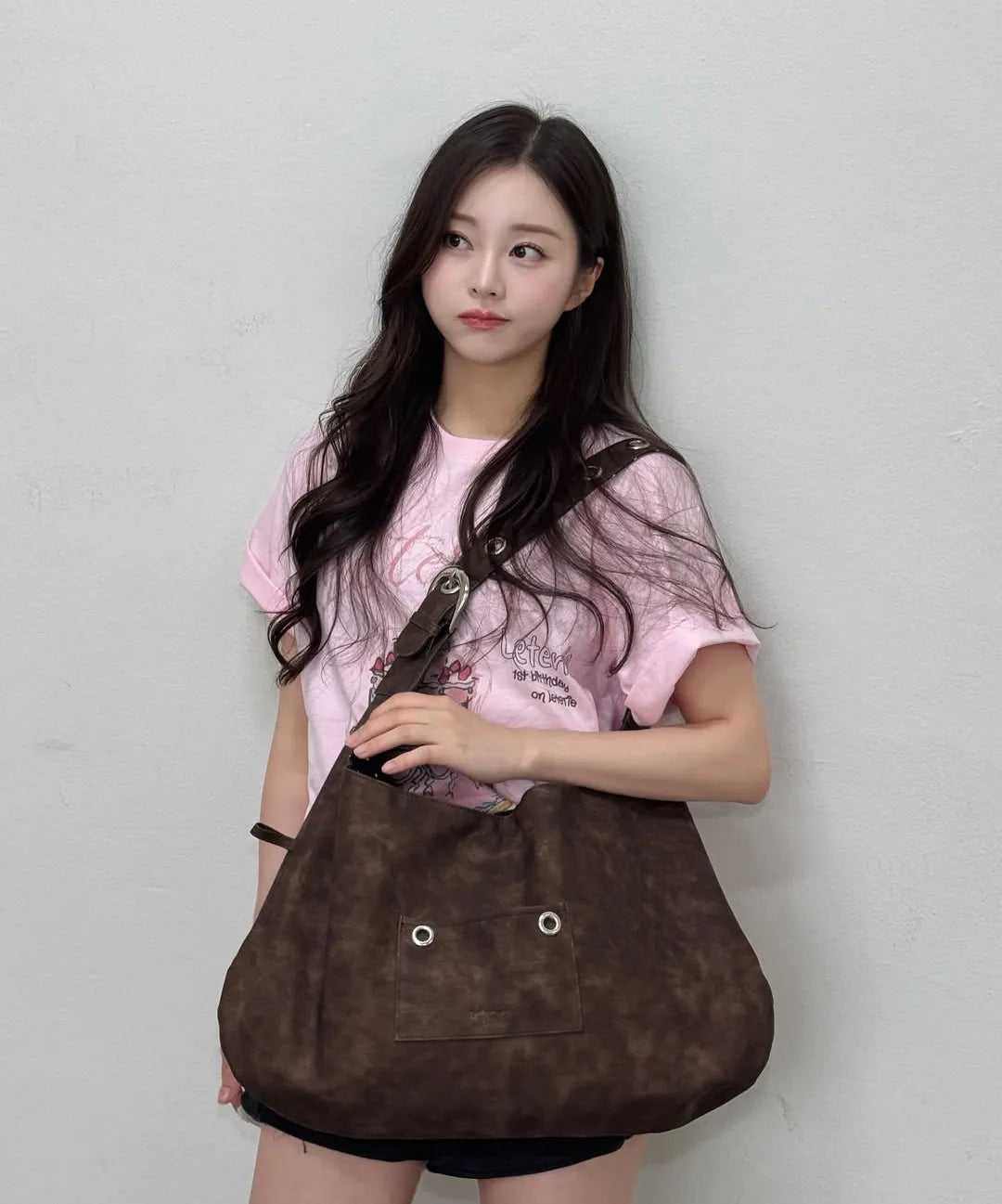 BUCKLE REVERSIBLE SHOULDER BAG（4 colors)