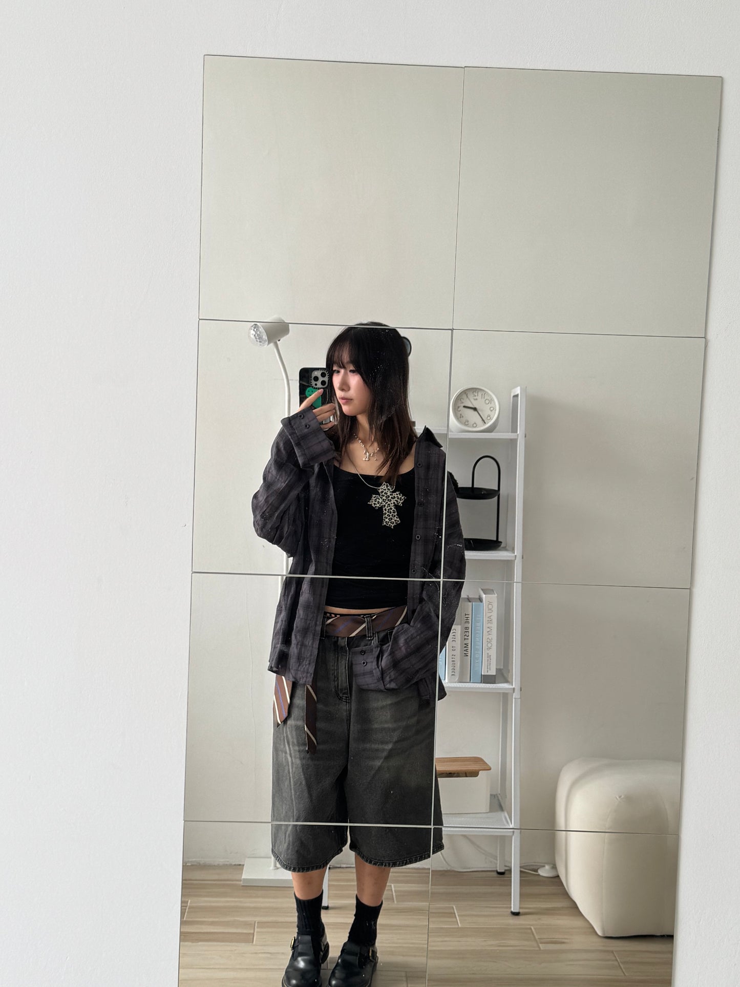 Oversize格仔襯衫