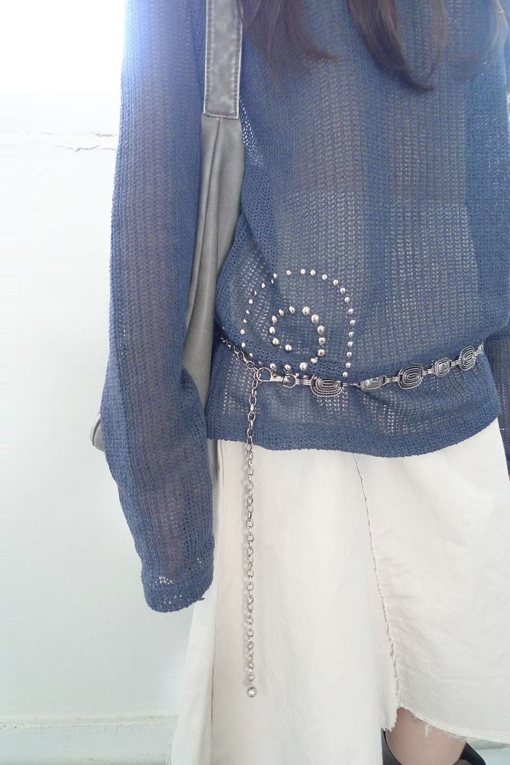 閃石窿窿長袖Top