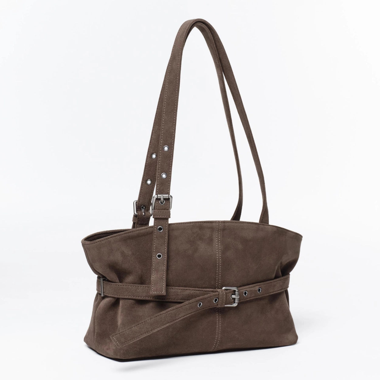 SAMO ONDOH le belt bag M suede khaki gray