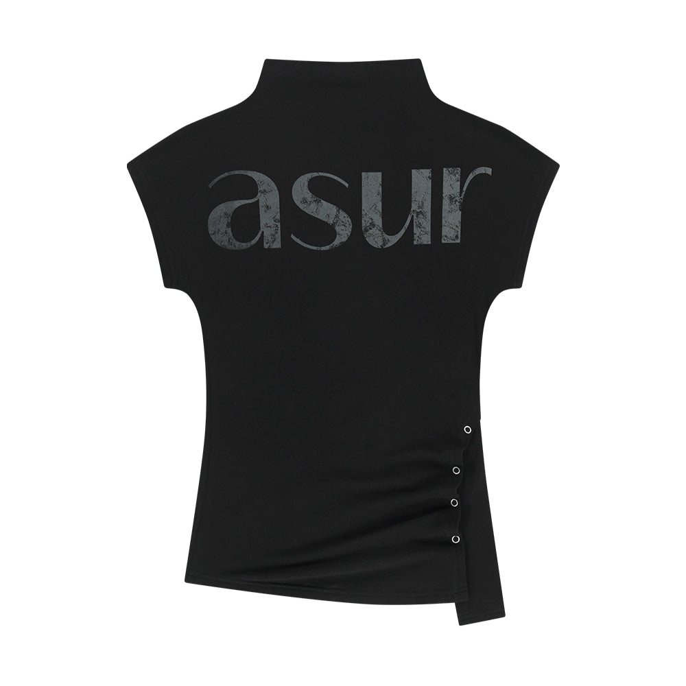asur Side Snap Half Neck T-Shirt(3 colors)