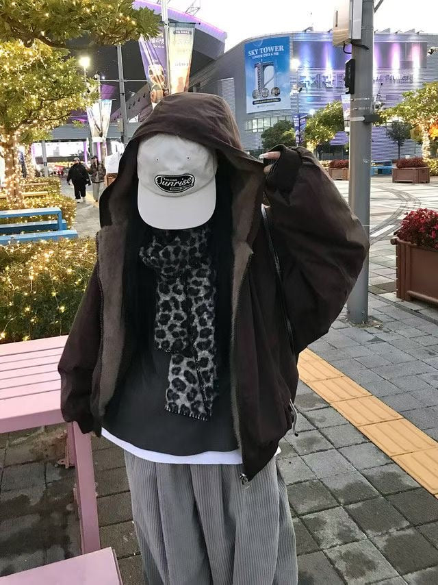 軟綿綿豹紋頸巾