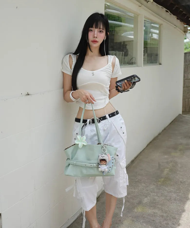 Leterie MELLOW REVERSIBLE BELT TOTE BAG (4 colors)