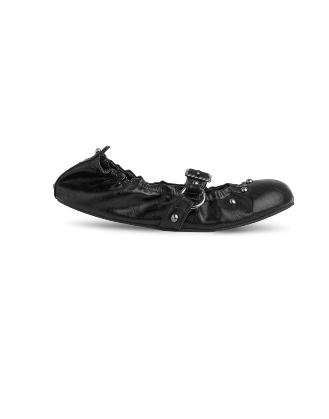 DEINET WRINKLED FLAT SHOES (3 COLORS)