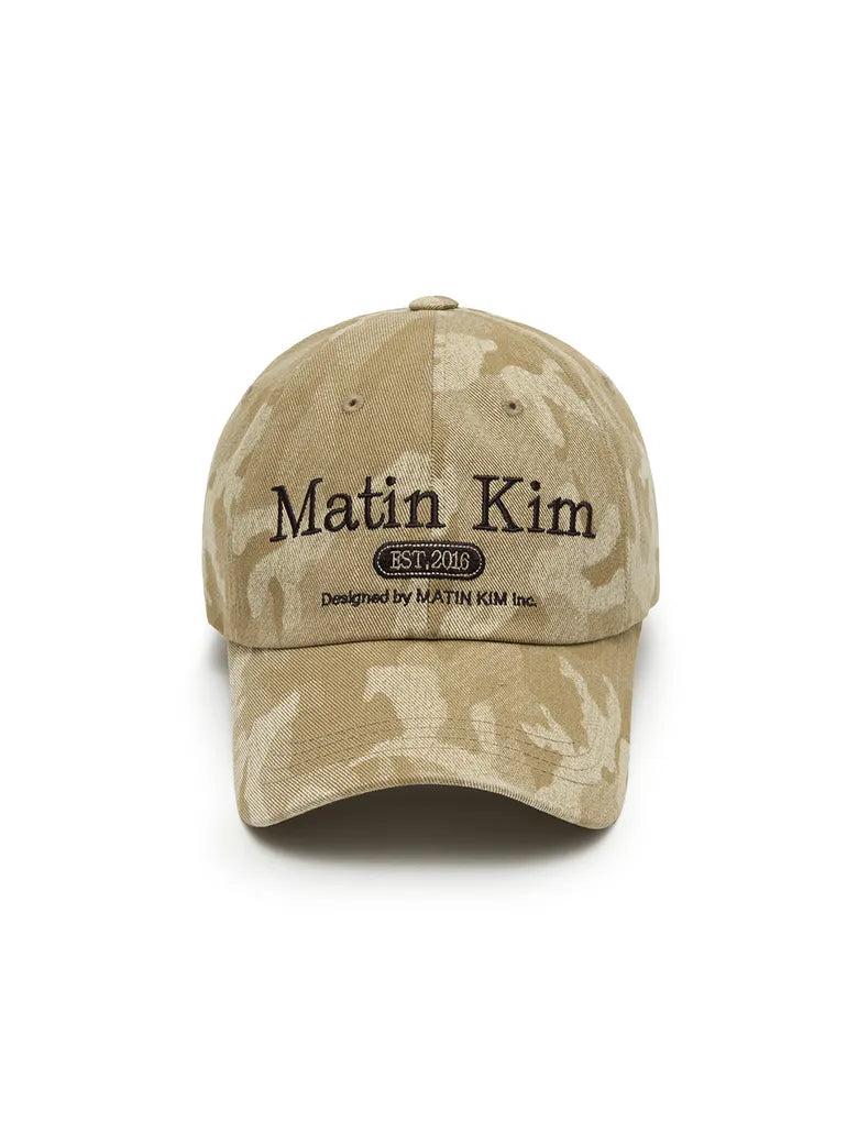 Matin Kim 迷彩帽 CAMOUFLAGE LOGO BALL CAP