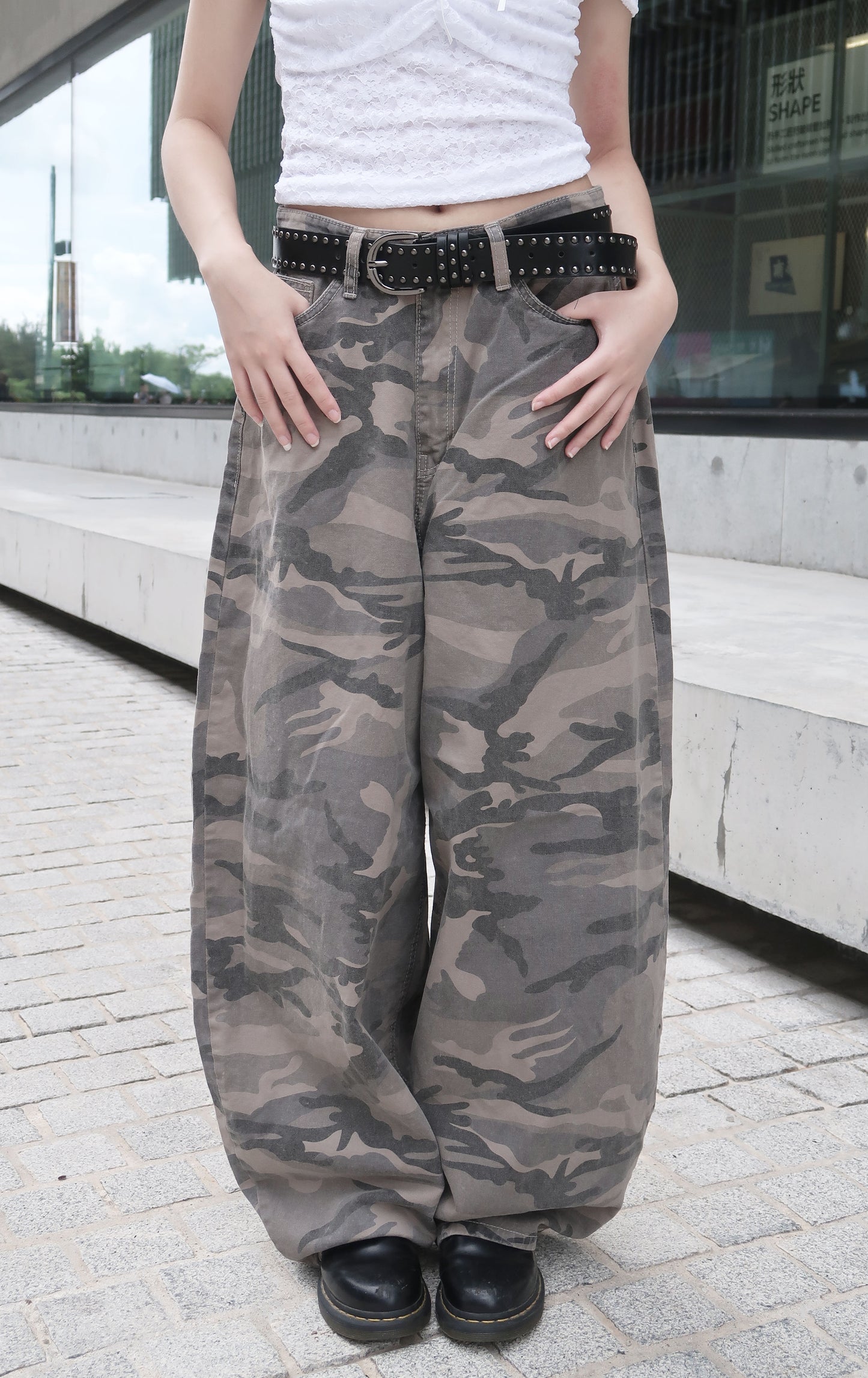 (M現貨)Unisex迷彩長褲